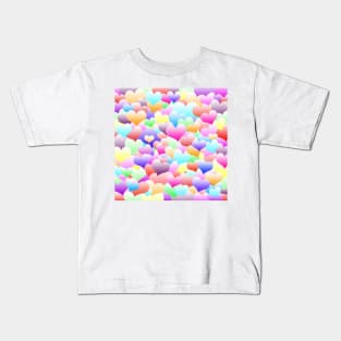 Bubble Hearts Light Kids T-Shirt